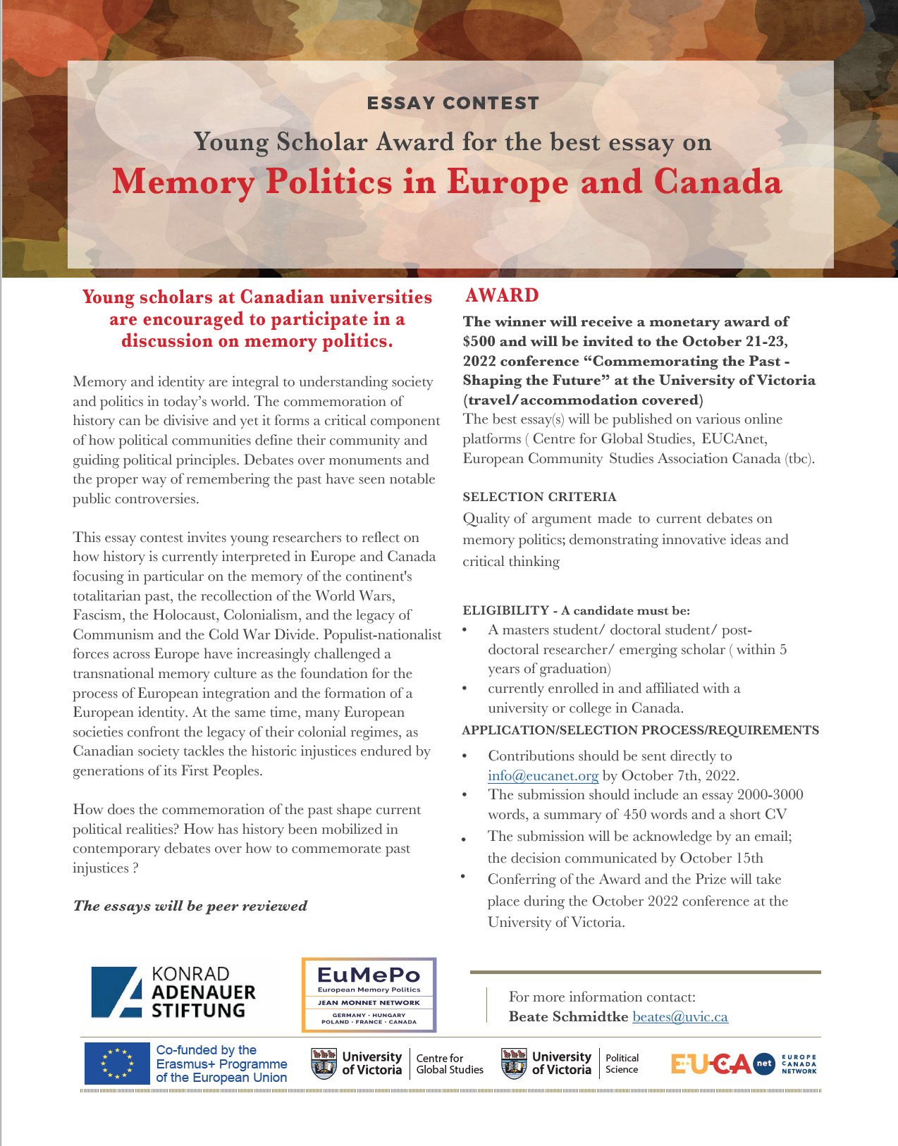 Essay contest on memory politics